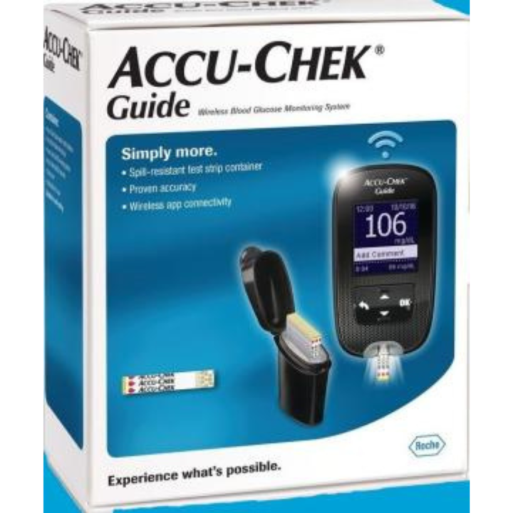 accu chek guide glocometer blood glucose checker/sugar machine.
