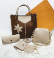 Hand bags for girls pack of 4 piece set with golden chain. 