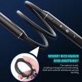 Tinzzi TWS wireless Bluetooth 5.0 earphones neckband stereo headset handsfree waterproof wireless earbuds noise cancellation headphone with mic. 