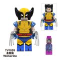 Single Sale Movie Wolf Man Super Heroes Omni-Man Invincible Riot Kids Educational Building Block Figure Toys TV6205. 