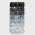HTC U11 Cover Case Triangular layers Hard Cover- Design 18. 