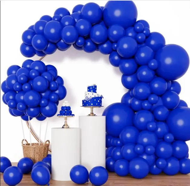 70pcs%209%20inch%20Dark%20Royal%20Blue%20Latex%20Balloons%20without%20shinny%20Garland%20for%20Birthday%20Party%20Decoration%20Graduation%20Wedding%20Bridal%20Baby%20Shower%20Celebration%20helium%20balloon%20matte%20balloons%20-%20Image%203