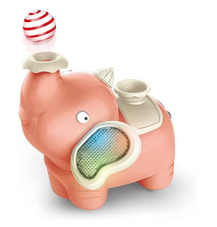 Elephant Blowing Ball Toy Elephant Floating Ball Toy Musical Light Blowing Ball Toy Elephant Toy for Toddlers