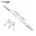 Factor Sports Straight 4ft Long Weightlifting Olympic Bar Rod. 