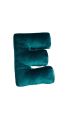 Personalized "E" Alphabet Velvet Cushion - Soft, Plush, and Customizable!. 