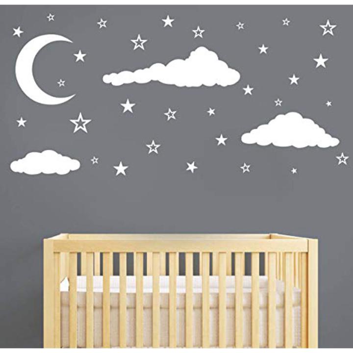 sheet%20size:%202%20x%202%20feet%20%20-%20Beautiful%20Clouds%20moon%20stars%20Night%20sky%20nature%20wall%20stickers%20for%20girls,%20kids,%20festive,%20ramzan,%20home%20office%20room%20hall%20interior%20decoration%20decor%20lovers%20-%20White%20color%20-%20lucky%20garnet%20-%20Image%202