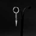【Pocket king VOX 】N ES Titanium steel awl earrings chain awl personality neutral style male and female couple steel earrings ear clip wholesale. 