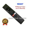 ORIENT Remote Control for SMART LED TV. 