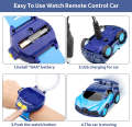 Mini Watch Remote Control Car 2.4GHz Rechargeable Car - Adjustable Strap - USB Charging Mini Wireless Watch - Assorted Color. 