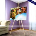 Elegant Building Reflection Canvas Painting | Wall Art for Stylish Home Decor Available in Multiple Sizes | Gift City. 