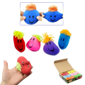 4 Pcs Set - Super Stretchy Moody Smiley Face Stress Less Flexible Squishy Stretchy Ball - Stress Release Squeeze - Stress & Pressure Relief Magic Ball - Converted Different Shape Like Slim Clay and Dough Toys For Kids Boys Girls Toy. 