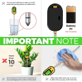 5-In-1 Soil Moisture Meter, Environment Illumination/Sunlight Intensity, Soil Temperature Value, Soil Moisture Content Easy to Use. 