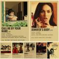 Classic Film Posters Retro Prints Hot Movie Call Me By Your Name /Jennifer's Body Vintage Home Room Cafe Art Wall Decor Painting. 