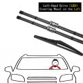 For Peugeot 2008 P24 2020 2021 2022 Frameless Wiper Blades Cutter Windscreen Windshield Cleaning Replacement Accessory 24" 16". 