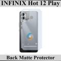 Infinix Hot 12 Play Back Protector Soft Skin Sheet Matte Style For Infinix Hot 12 Play. 