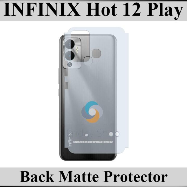 Infinix Hot 12 Play Back Protector Soft Skin Sheet Matte Style For Infinix Hot 12 Play