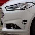 Punisher Skull Car Sticker (Black), Car Accessories, Stickers for Car, Car Modification, Car Decoration, Motorbike Stickers. 