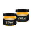 [PACK OF 2 ] Beeswax Furniture Polish 85g ,Wood Seasoning Beeswax | Natural Wood Wax Traditional Beeswax Polish for Wood & Furniture | Beeswax Wood Polish and Cleaner for Furniture Care | 2pcs beeswax 85g. 