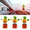 Car Decoration Cartoon Design Solar Power Dancing Toys Bunny Car Shaking Head Dancer Doll Cute Bunny Toys Gift for Car Dashboard Office Desk Decor. 