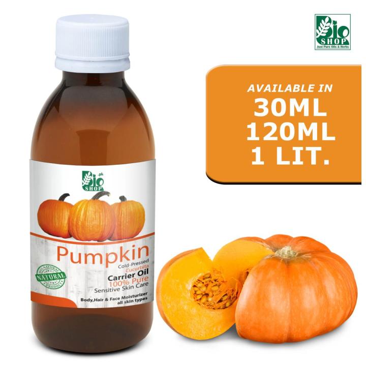 Pumpkin Seed Oil by Bio Shop™ Cold-Pressed - Best for Face & Skincare Recipes 100% Pure & Organic - (Unrefined)