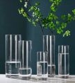 Techmanistan Acrylic Clear Cylinder Flower Vase for Plants Bouquet, Tall Large Acrylic Vase for Wedding Centerpieces Flowers Holder. 