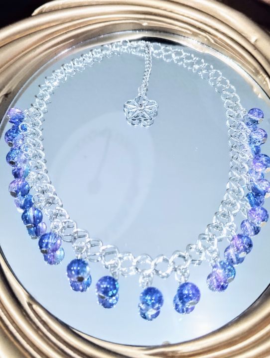 Handmade%20Choker%20Necklace%2070%20Plus%20Color%20Options%20%E2%80%93%20Crackle%20Glass%20Bead%20Dangler%20%E2%80%93%20Customizable%20and%20Adjustable%20&%20Stylish%20Fashion%20Jewelry%20-%20Image%207