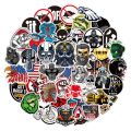 100pcs Safety Helmet Skull Stickers Welding Construction Alliance Graffiti Car Bike Scrapbooking Material 90s Stickers Vintage. 