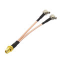 Eightwood 4G LTE Antenna Splitter 15cm SMA Female to Dual TS9 for Verizon Jetpack Netgear Mobile WiFi Hotspot Router USB Modem. 