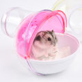 Hamster Bathroom Spherical Shape Dust-proof Plastic Small Animal Bath Sand Room Pet Supplies. 