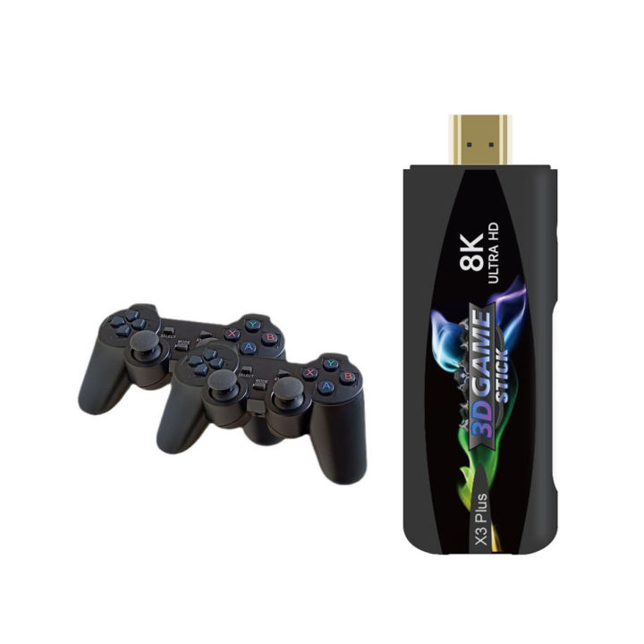 X3 Plus Game Stick – Android 12 Smart TV Console, Dual System with 64GB ...