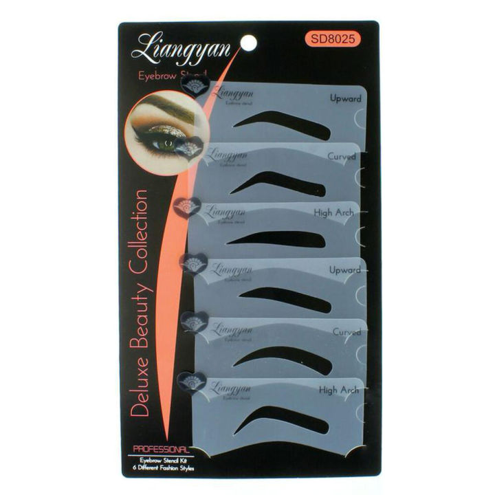 Eyebrow Stencil Set Eye Brow DIY Drawing Guide Styling Shaping Grooming Template Card Easy Makeup Beauty Kit