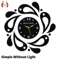 Mister Traders  New Wooden Clock With Premium Light I The New Wooden Wall Clock Big Size I Wall Clock I Wooden Wall Clock I Wall clocks for bedroom I Wall Clocks for drawing room I Wooden Wall Clocks for bedroom. 