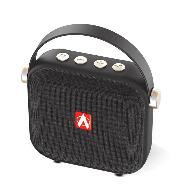 Audionic Portable Bluetooth Rechargeable Speaker With Premium Sound | Hanging Strap | 1 Year Brand Official Warrant | Solo Speaker -Black