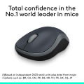Logitech M185 Wireless Mouse (Swift Grey) with USB Mini Receiver, Compatible with PC, Mac, Laptop. 