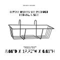 Hanging Flower Rack Rectangular Planter Metal Fence Planters Iron Flowerpot Shelf Outdoor Planters Hanging Planter Hanging Basket Wall Mounted Planters Balcony Plant Baskets. 