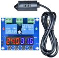 XH-M452 DC 12V LED Dual Digital Temperature Humidity Controller Independent Output 10A Relay Control Thermostat. 