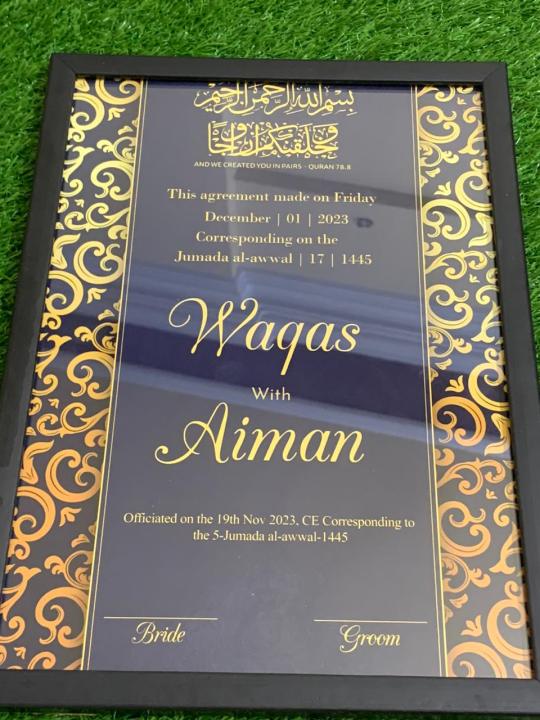 Customized%20A4%20Size%20Nikah%20Certificate%20With%20Frame%20Premium%20Classic%20Golden%20Frame%20Nikkah%20Nama%20Signature%20Certificate%20HD%20Print%20Quality%20for%20Bride%20&%20Groom%20-%20Image%207