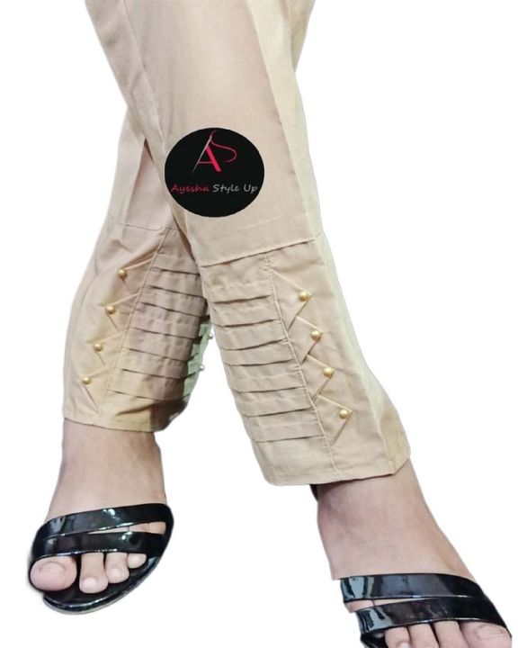 Cotton%20Trousers%20for%20Women%20&%20Girls%20-%20Plain,%20Comfortable,%20Elastic%20Waist%20Cotton%20Trousers%20For%20Women%20Ladies%20Girls%20Stitched%20with%20Stylish%20Bottom%20Design%20-%20Image%207