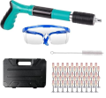 Manual Steel Nail Gun Tool, Concrete Nail Gun, Portable Mini Nail Shooting Machine with 20 Nails, Nail Wall Fixing Tool for Cement Walls, Household Wood working. 