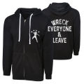 Ace -Black ROMAN Wreck Everyone Fleece Printed Hoodie for Men. 