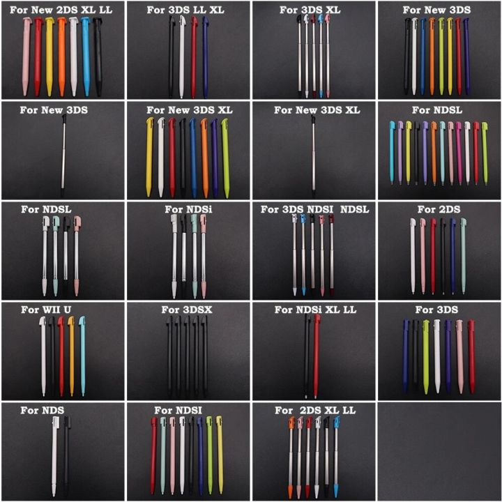 Plastic Stylus Touch Pen For 2DS 3DS XL LL New 2DS XL New 3DS XL Wii Metal Telescopic Stylus For DS Lite NDS NDSL NDSi XL