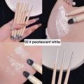MYHO Eye Cosmetics Double Headed Lying Silkworm Pen Highlighter Eye Shadow Silver Fine Flash Highlighter Galaxy Highlighter Pen for Women. 