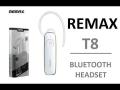 Remax Bluetooth Handsfree T8 Black Colour. 