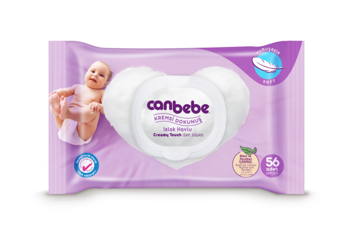 Canbebe Wipes Creamy Touch - (56Pcs)