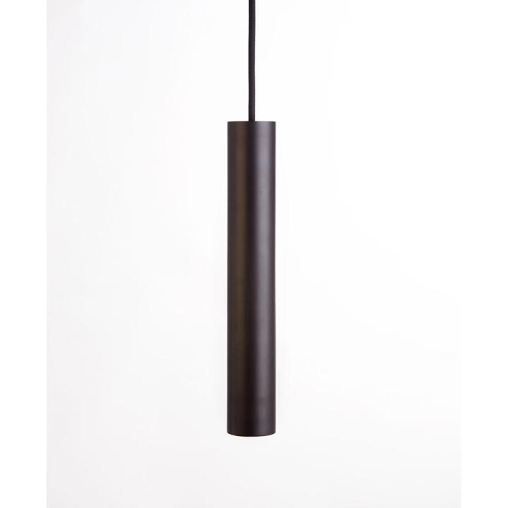 Modern Cylinder Pendant Light Black Body for Kitchen, Dining Room, Shop Counter Pipe Long Pendant Lamp