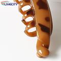 Colorful Banana Hair Clip Large Double-row Anti-slip Hair Claw Clip with Frosted Texture Stylish Banana Shape Hairpin for Easy Twist Hairstyles Solid Color Design for Bun Maker Clip. 