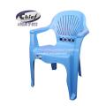 Set Of 4 pure Plastic Chairs And Plastic Table (Chief) - blue. 