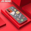 JIUMOO For vivo T1 5G Case Cartoon Cute Dinosaur Frosted Transparent Back Cover Lens Camera Protect Phone Case Silicone Edge Full Cover Casing Hard Cases. 
