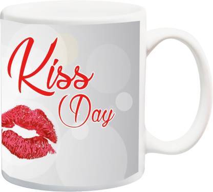 Hot Amazing Kiss Day Printed Customized Coffee Mug Tea Cup Set Matching Wedding Anniversary Gifts Bridal Shower Decor 11oz Wedding Valentine Gifts For Him For Her Couple Mug Set Perfect Gift