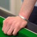 Best Quality Open Cuff Silver Bracelets / Kara For Men. 